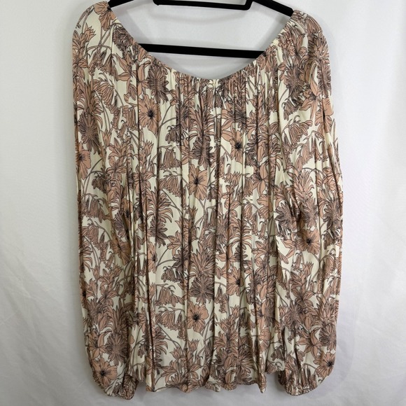 Karen Kane Womens Flowy Floral Peasant Blouse Top 3X NWT $148 Romantic Boho - Picture 10 of 11